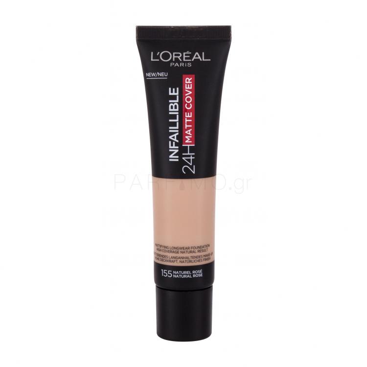 L'Oréal Paris Infaillible 32H Matte Cover SPF25 Make up για γυναίκες 30 ml Απόχρωση 155