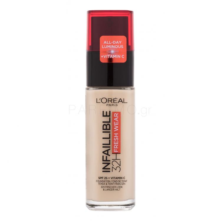 L&#039;Oréal Paris Infaillible 32H Fresh Wear SPF25 Make up για γυναίκες 30 ml Απόχρωση 15