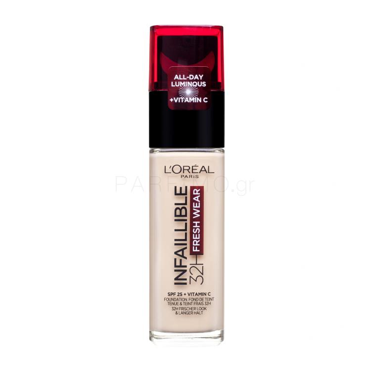 L&#039;Oréal Paris Infaillible 32H Fresh Wear SPF25 Make up για γυναίκες 30 ml Απόχρωση 100