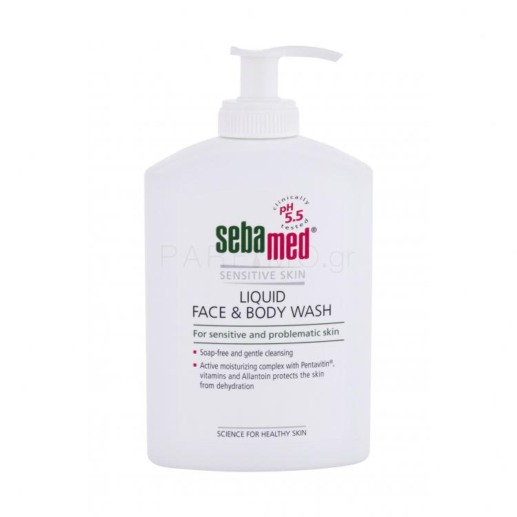 SebaMed Sensitive Skin Face &amp; Body Wash Υγρό σαπούνι για γυναίκες 300 ml