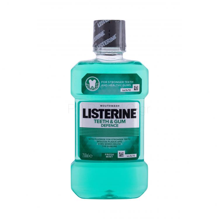 Listerine Teeth &amp; Gum Defence Defence Fresh Mint Mouthwash Στοματικό διάλυμα 250 ml