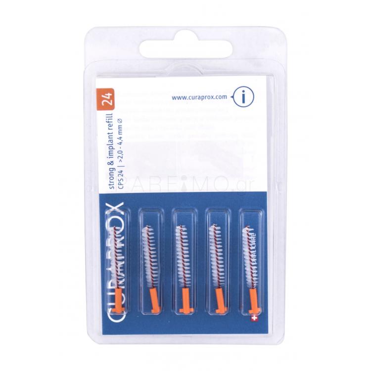 Curaprox CPS 24 Strong &amp; Implant Refill 2,0 - 4,4 mm Μεσοδόντια οδοντοβουρτσάκια 5 τεμ