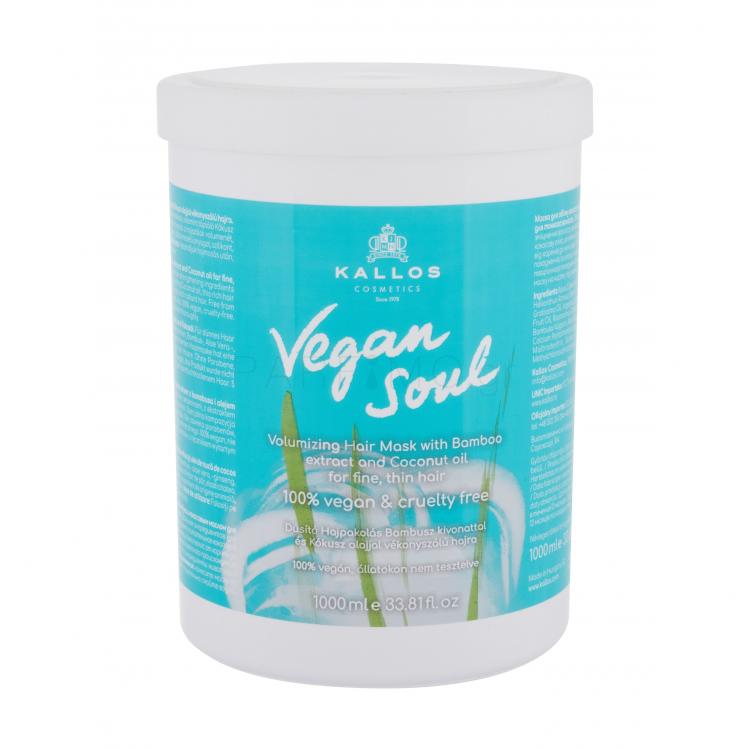 Kallos Cosmetics Vegan Soul Volumizing Μάσκα μαλλιών για γυναίκες 1000 ml