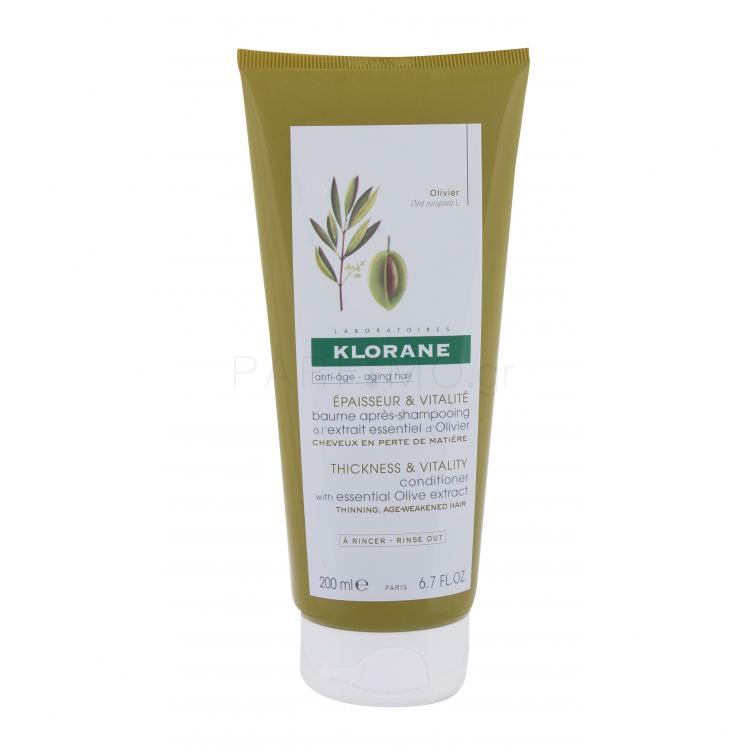 Klorane Olive Thickness &amp; Vitality Μαλακτικό μαλλιών για γυναίκες 200 ml