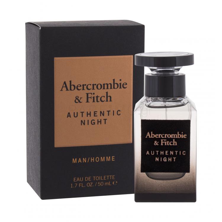 Abercrombie &amp; Fitch Authentic Night Eau de Toilette για άνδρες 50 ml