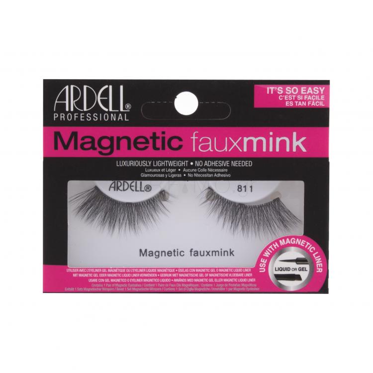Ardell Magnetic Faux Mink 811 Ψεύτικες βλεφαρίδες για γυναίκες 1 τεμ Απόχρωση Black