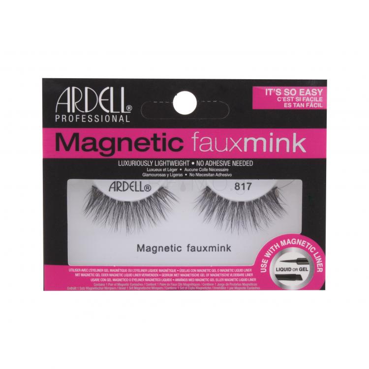 Ardell Magnetic Faux Mink 817 Ψεύτικες βλεφαρίδες για γυναίκες 1 τεμ Απόχρωση Black