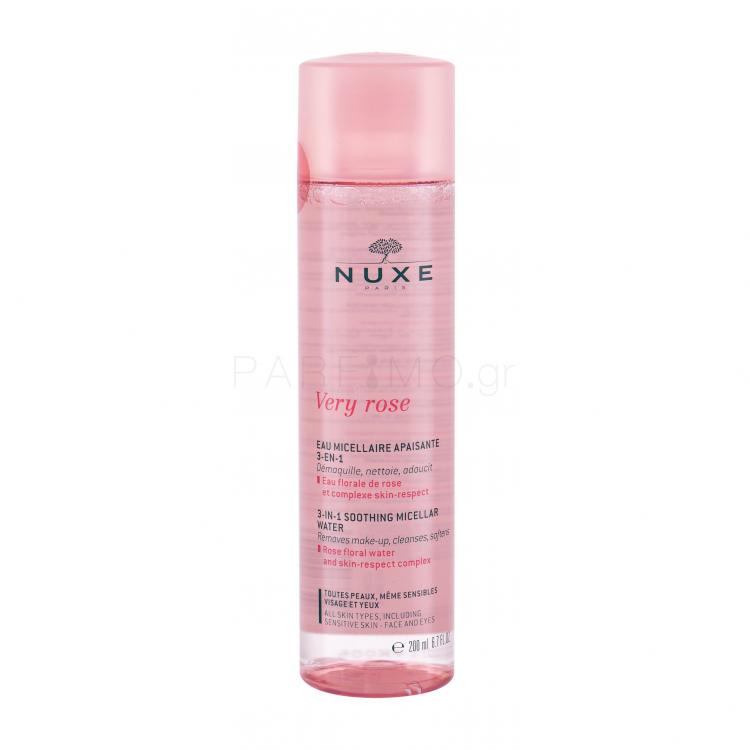 NUXE Very Rose 3-In-1 Soothing Μικυλλιακό νερό για γυναίκες 200 ml TESTER