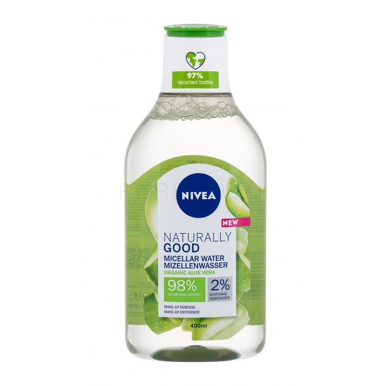 Nivea Naturally Good Organic Aloe Vera Μικυλλιακό νερό για γυναίκες 400 ml