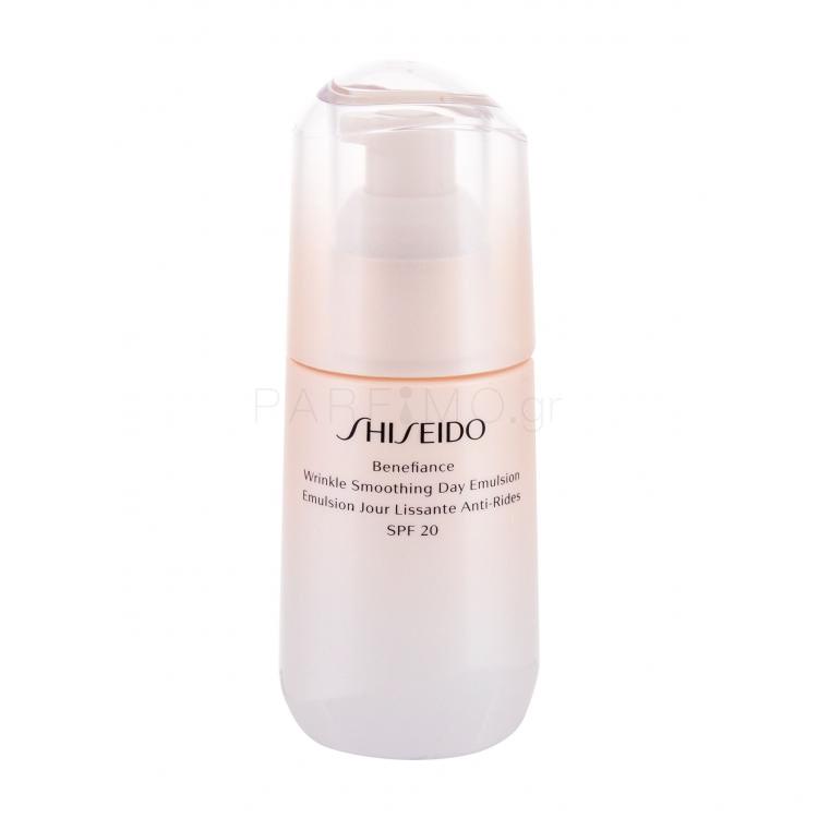 Shiseido Benefiance Wrinkle Smoothing Day Emulsion SPF20 Κρέμα προσώπου ημέρας για γυναίκες 75 ml TESTER