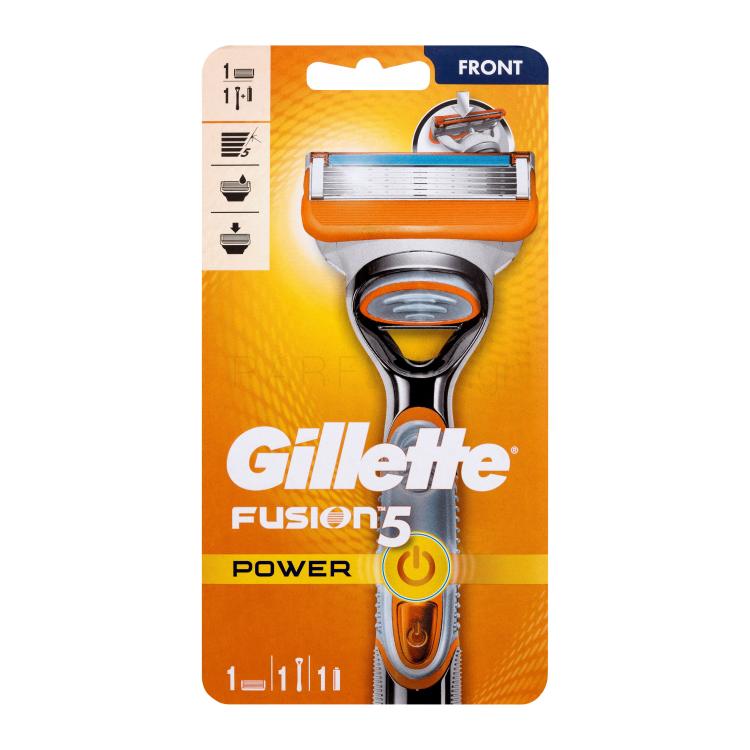 Gillette Fusion5 Power Silver Ξυριστική μηχανή για άνδρες 1 τεμ
