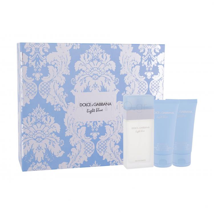 Dolce&amp;Gabbana Light Blue Σετ δώρου EDT 50ml + 50ml κρέμα σώματος + 50ml αφρόλουτρο