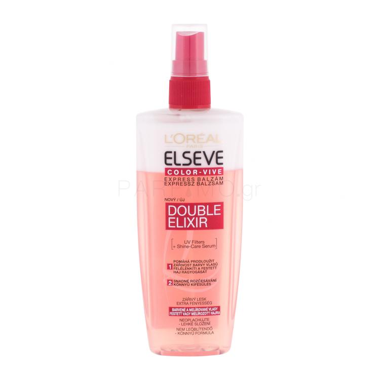 L&#039;Oréal Paris Elseve Color-Vive Double Elixir Περιποίηση μαλλιών χωρίς ξέβγαλμα για γυναίκες 200 ml