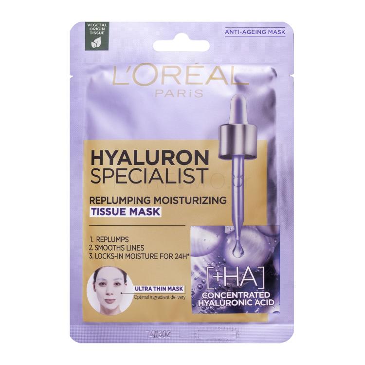 L&#039;Oréal Paris Hyaluron Specialist Replumping Moisturizing Μάσκα προσώπου για γυναίκες 1 τεμ