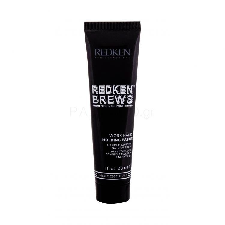 Redken Brews Hard Molding Paste Κερί για τα μαλλιά για άνδρες 30 ml