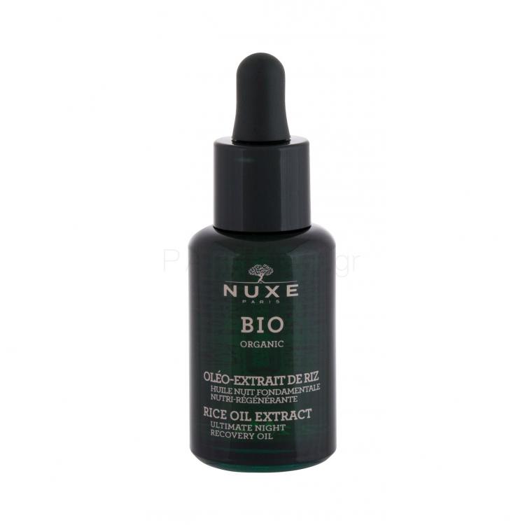 NUXE Bio Organic Rice Oil Extract Night Λάδι προσώπου για γυναίκες 30 ml