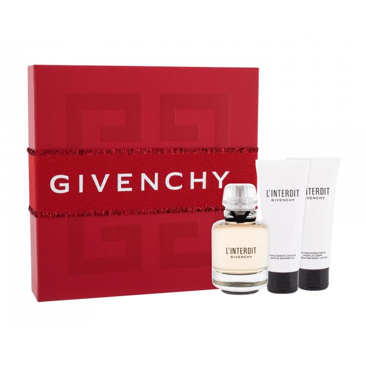 Givenchy L&#039;Interdit Σετ δώρου EDP 80 ml + λοσιόν σώματος 75 ml + αφρόλουτρο 75 ml