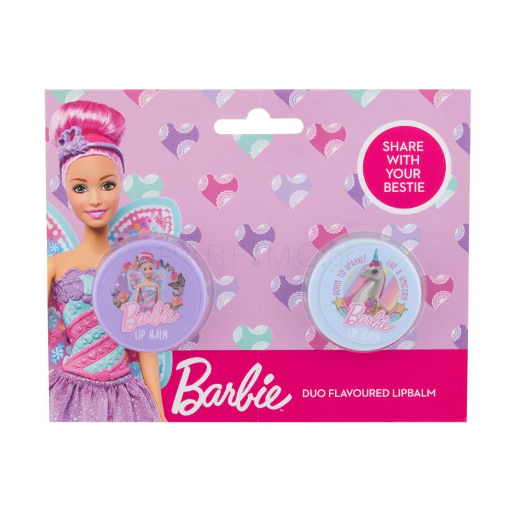 Barbie Barbie Duo Σετ δώρου βάλσαμο για τα χείλη Barbie + βάλσαμο για τα χείλη Unicorn