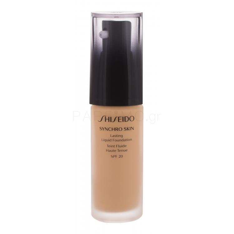 Shiseido Synchro Skin Lasting Liquid Foundation SPF20 Make up για γυναίκες 30 ml Απόχρωση Golden 4