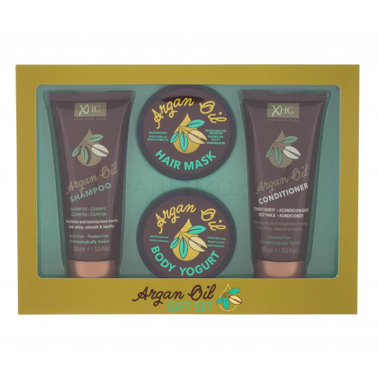 Xpel Argan Oil Σετ δώρου σαμπουάν 100 ml + βάλσαμο 100 ml + γιαούρτι σώματος 50 g + μάσκα μαλλιών  50 g