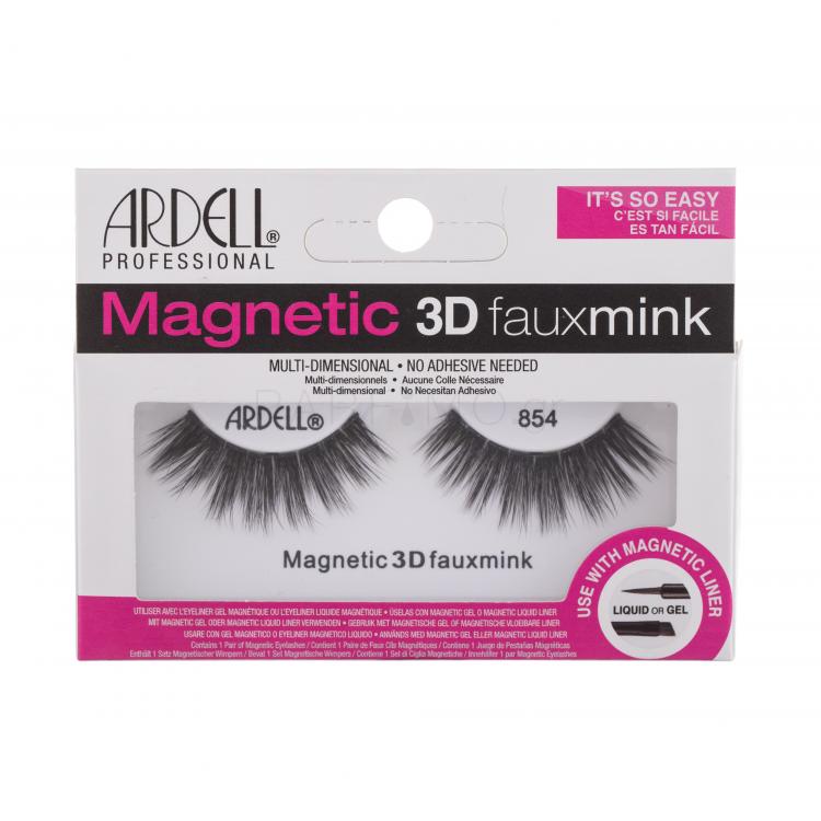 Ardell Magnetic 3D Faux Mink 854 Ψεύτικες βλεφαρίδες για γυναίκες 1 τεμ Απόχρωση Black