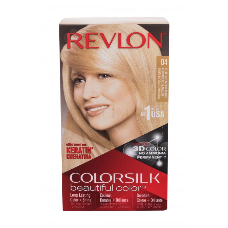 Revlon Colorsilk Beautiful Color Βαφή μαλλιών για γυναίκες Απόχρωση 04 Ultra Light Natural Blonde Σετ