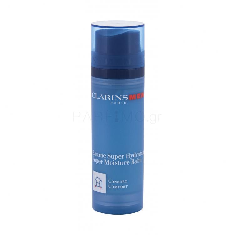 Clarins Men Super Moisture Balm Comfort Κρέμα προσώπου ημέρας για άνδρες 50 ml