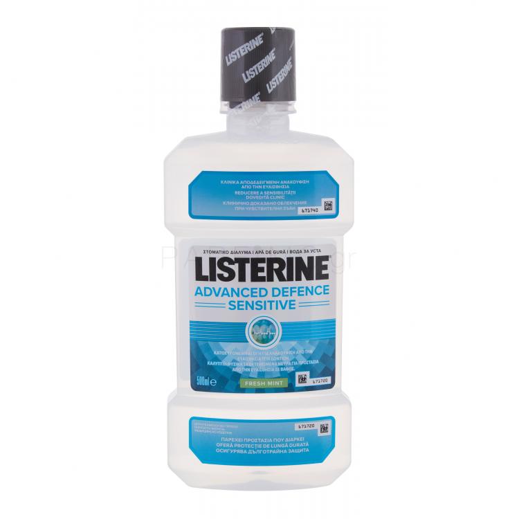 Listerine Advanced Defence Sensitive Fresh Mint Mouthwash Στοματικό διάλυμα 500 ml