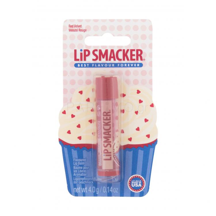 Lip Smacker Cupcake Βάλσαμο για τα χείλη για παιδιά 4 gr Απόχρωση Red Velvet