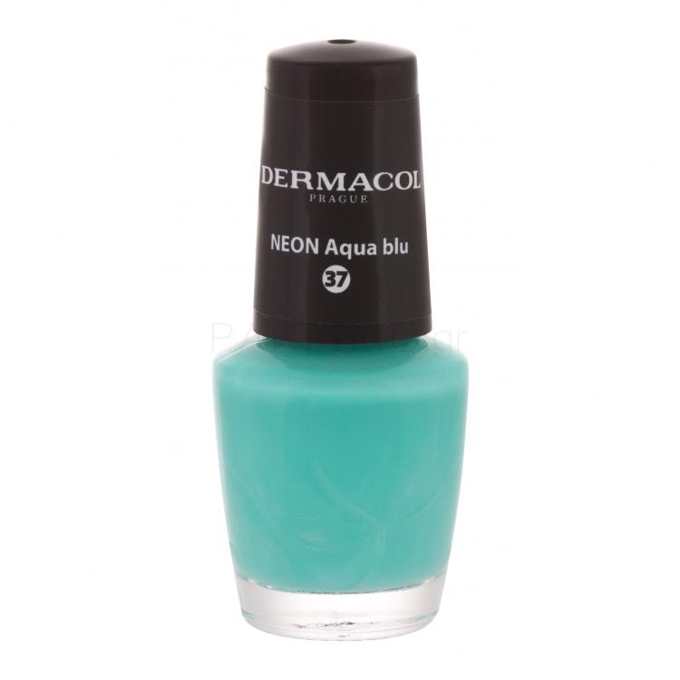Dermacol Neon Βερνίκια νυχιών για γυναίκες 5 ml Απόχρωση 37 Neon Aqua Blu