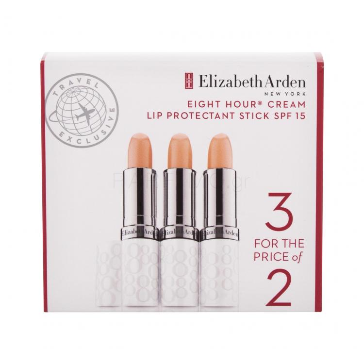 Elizabeth Arden Eight Hour Cream Lip Protectant Stick SPF15 Σετ δώρου βάλσαμο χειλιών Eight Hour Cream Lip Protectant Stick SPF15 3 x 3,7 g