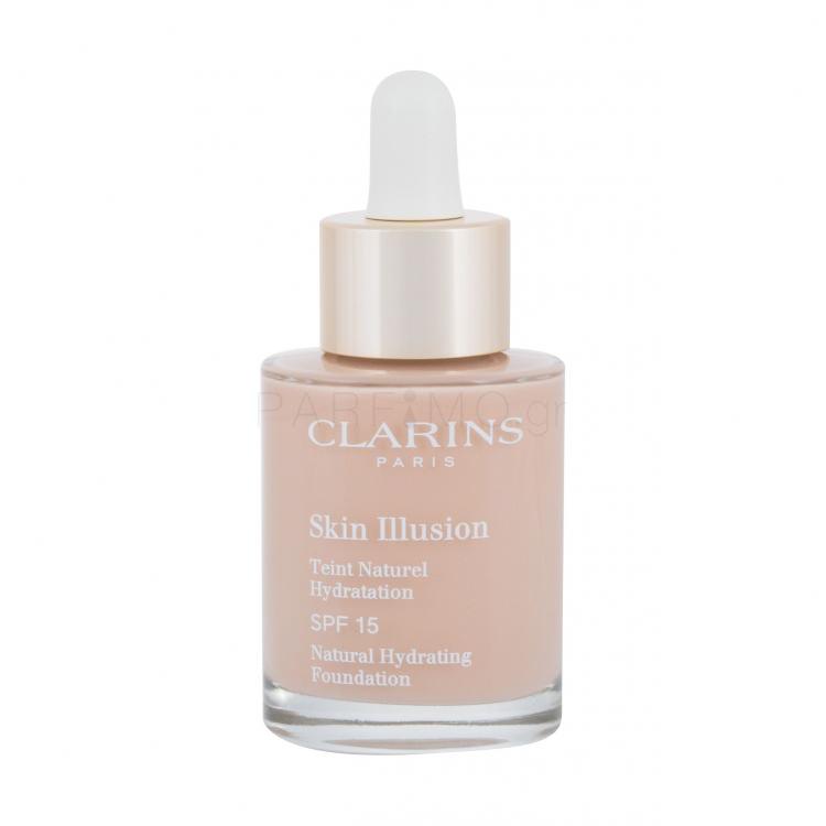Clarins Skin Illusion Natural Hydrating SPF15 Make up για γυναίκες 30 ml Απόχρωση 102.5 Porcelain