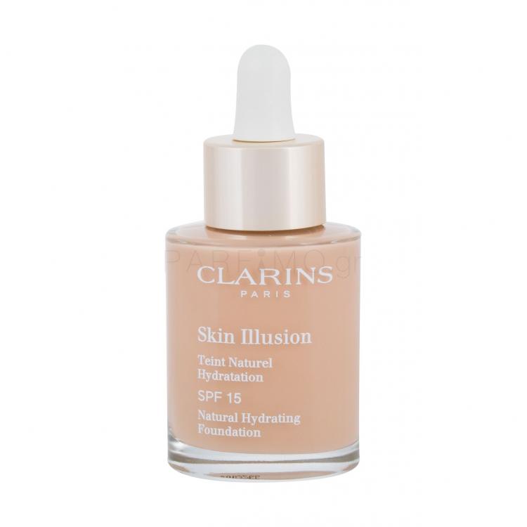 Clarins Skin Illusion Natural Hydrating SPF15 Make up για γυναίκες 30 ml Απόχρωση 108.5 Cashew