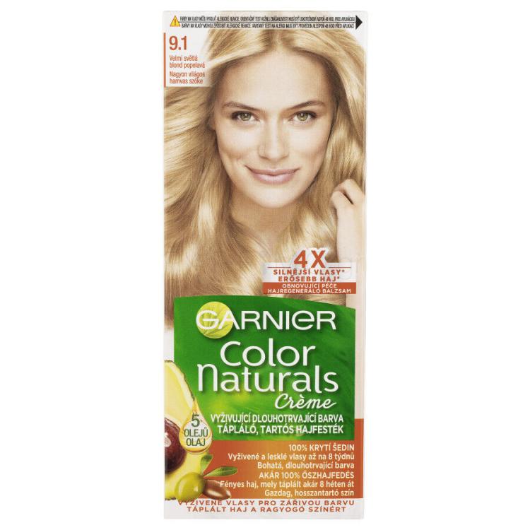 Garnier Color Naturals Créme Βαφή μαλλιών για γυναίκες 40 ml Απόχρωση 9,1 Natural Extra Light Ash Blond