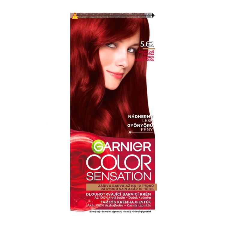 Garnier Color Sensation Βαφή μαλλιών για γυναίκες 40 ml Απόχρωση 5,62 Intense Precious Garnet