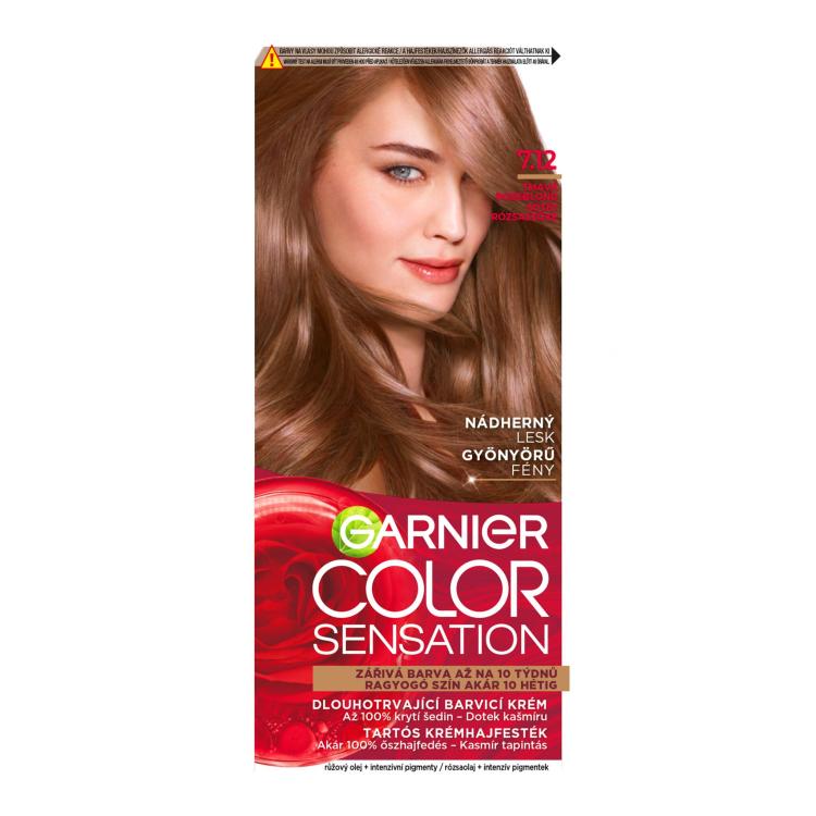Garnier Color Sensation Βαφή μαλλιών για γυναίκες 40 ml Απόχρωση 7,12 Dark Roseblonde