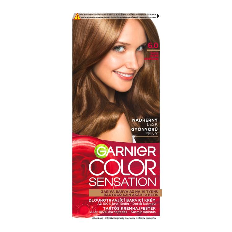 Garnier Color Sensation Βαφή μαλλιών για γυναίκες 40 ml Απόχρωση 6,0 Precious Dark Blonde