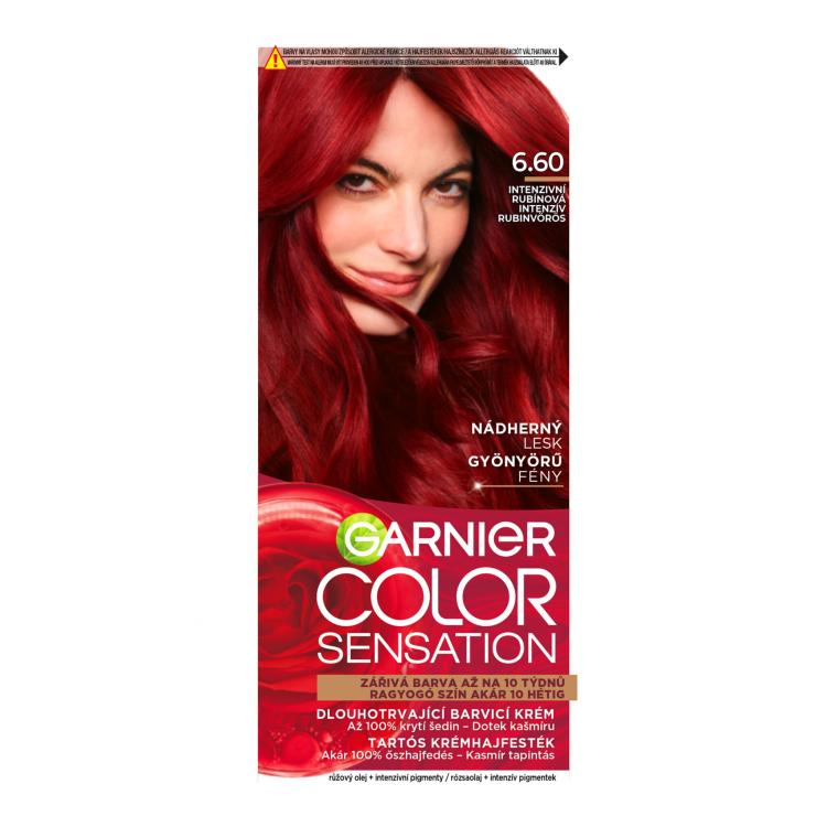 Garnier Color Sensation Βαφή μαλλιών για γυναίκες 40 ml Απόχρωση 6,60 Intense Ruby