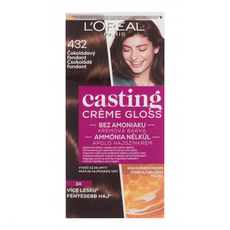 L&#039;Oréal Paris Casting Creme Gloss Βαφή μαλλιών για γυναίκες 48 ml Απόχρωση 432 Maroon Supreme