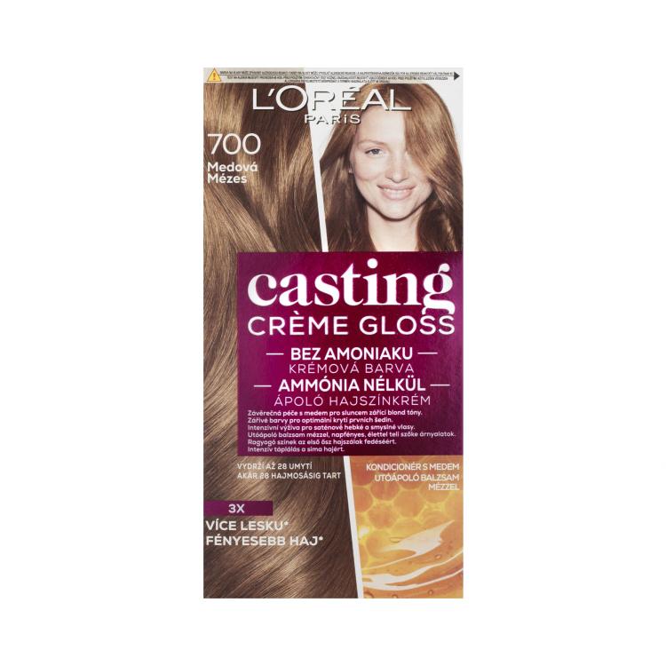 L&#039;Oréal Paris Casting Creme Gloss Βαφή μαλλιών για γυναίκες 48 ml Απόχρωση 700 Honey