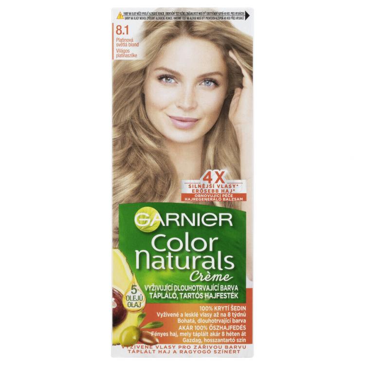 Garnier Color Naturals Créme Βαφή μαλλιών για γυναίκες 40 ml Απόχρωση 8,1 Natural Light Ash Blond