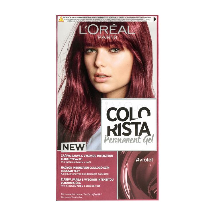 L&#039;Oréal Paris Colorista Permanent Gel Βαφή μαλλιών για γυναίκες 60 ml Απόχρωση Violet