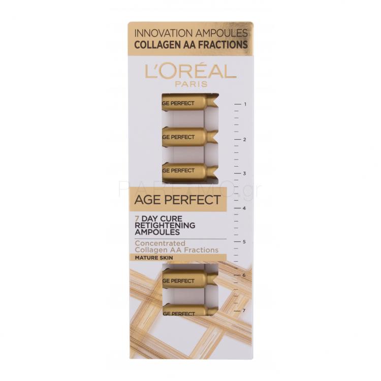 L&#039;Oréal Paris Age Perfect 7 Day Cure Retightening Ampoules Ορός προσώπου για γυναίκες 7x1 ml