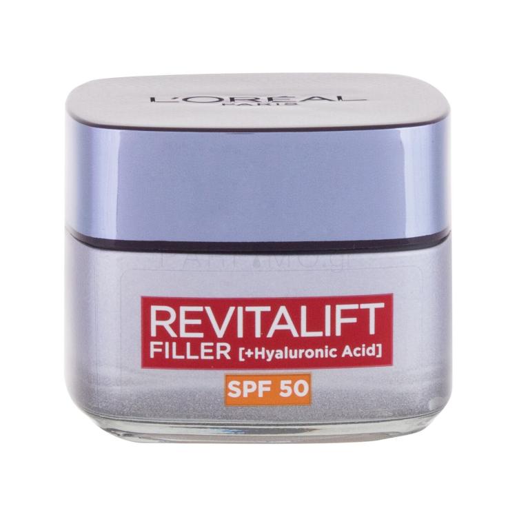 L&#039;Oréal Paris Revitalift Filler HA SPF50 Κρέμα προσώπου ημέρας για γυναίκες 50 ml