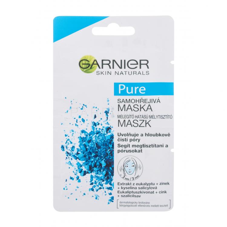 Garnier Skin Naturals Pure Self-Heating Mask Μάσκα προσώπου για γυναίκες 12 ml