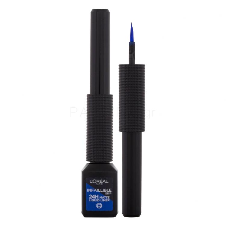 L&#039;Oréal Paris Infaillible Grip 24H Matte Liquid Liner Eyeliner για γυναίκες 3 ml Απόχρωση 02 Blue