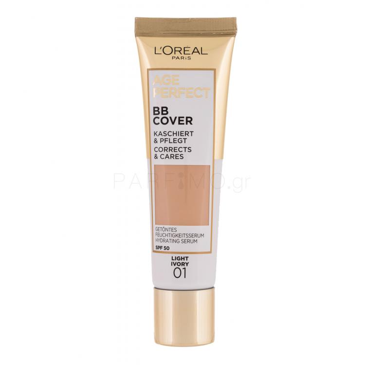 L&#039;Oréal Paris Age Perfect BB Cover ΒΒ κρέμα για γυναίκες 30 ml Απόχρωση 01 Light Ivory
