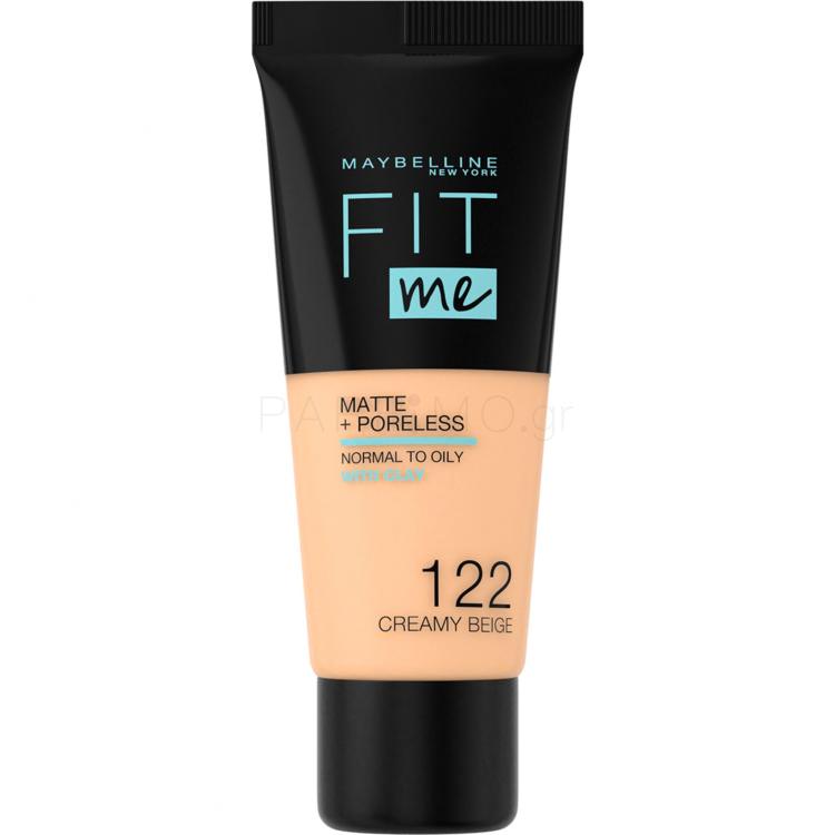 Maybelline Fit Me! Matte + Poreless Make up για γυναίκες 30 ml Απόχρωση 122 Creamy Beige