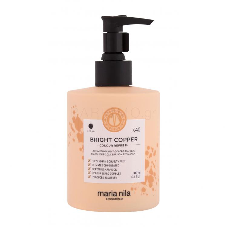 Maria Nila Colour Refresh Βαφή μαλλιών για γυναίκες 300 ml Απόχρωση 7.40 Bright Copper