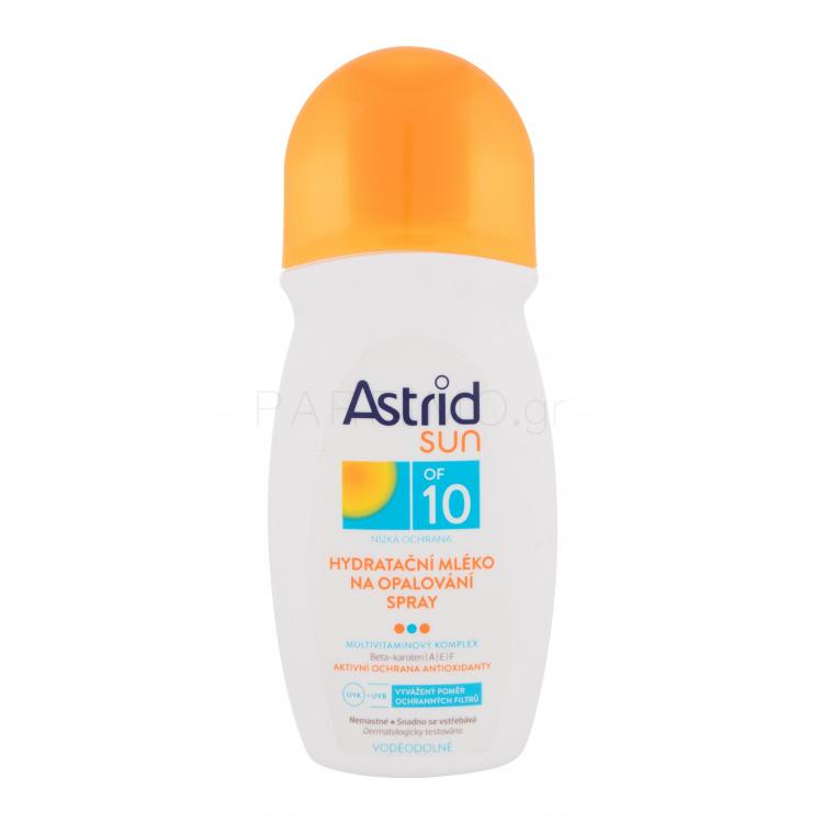 Astrid Sun Moisturizing Suncare Spray SPF10 Αντιηλιακό προϊόν για το σώμα 200 ml